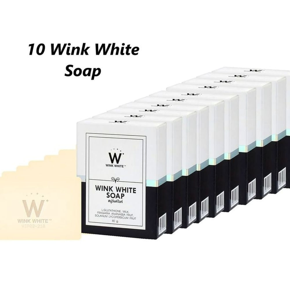 10 Jabones Aclarantes Wink White Soap
