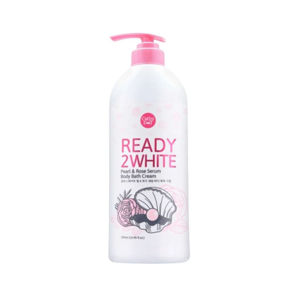 Cathy Doll Ready 2 White Pearl & Rose Serum Body Bath Cream 500ml