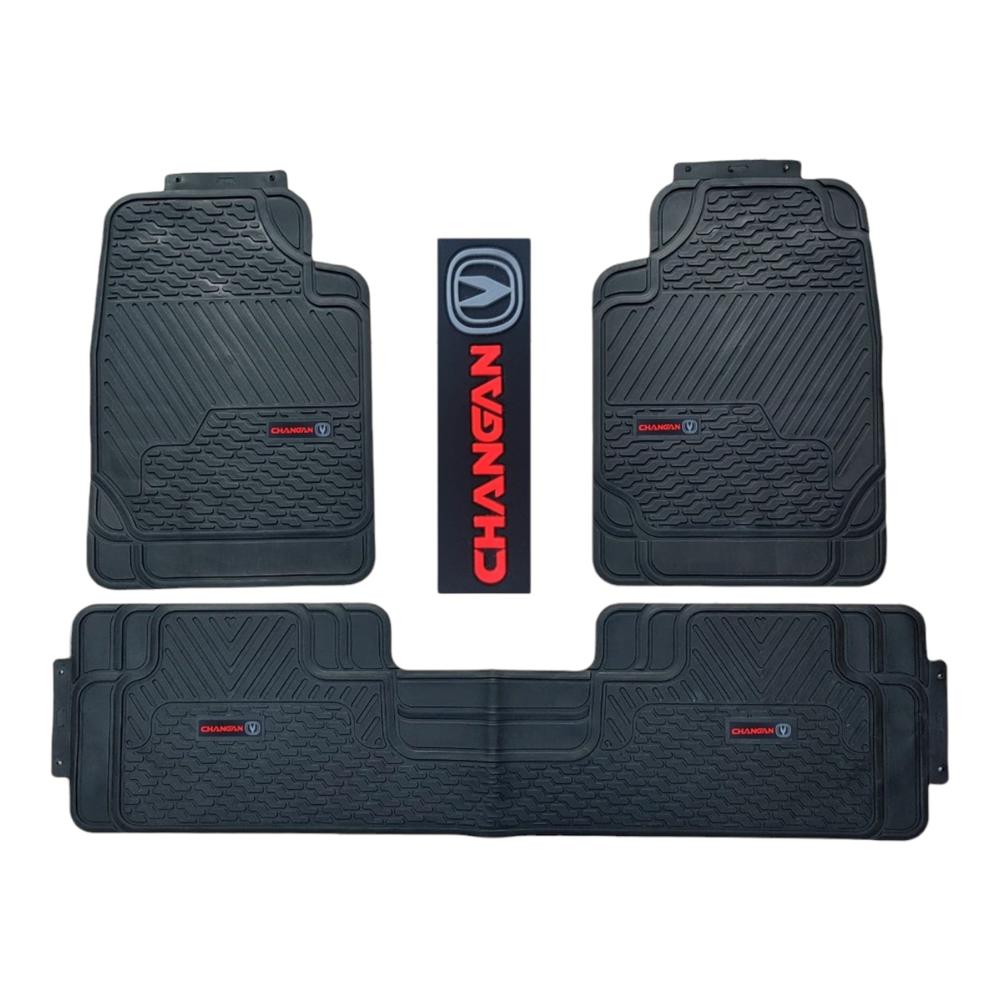 Piso De Jebe PVC Universal 3 Pieza Auto Camioneta Changan