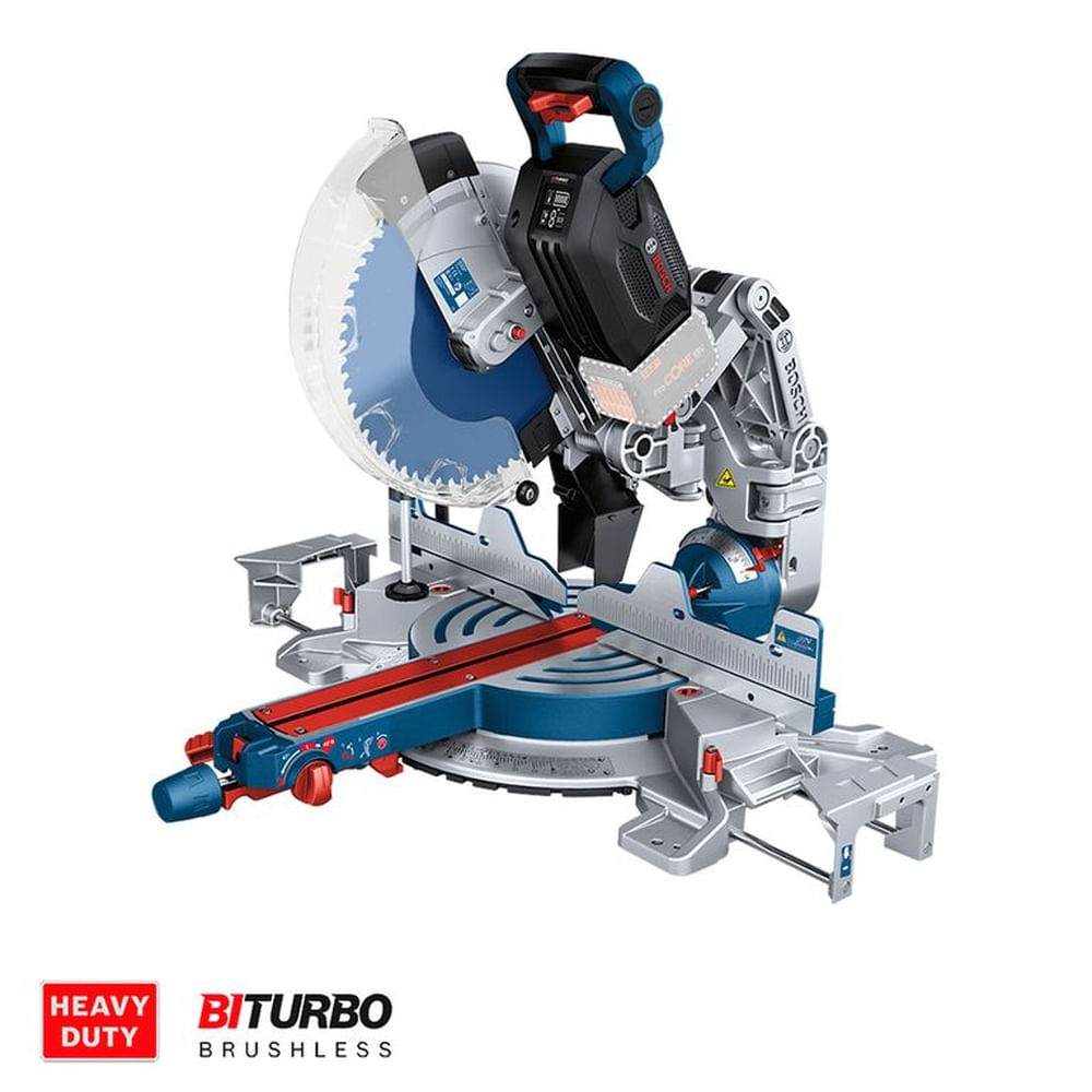 Ingleteadora Bosch Industrial Gcm 18v-305 Gdc Biturbo Sin Batería Azul