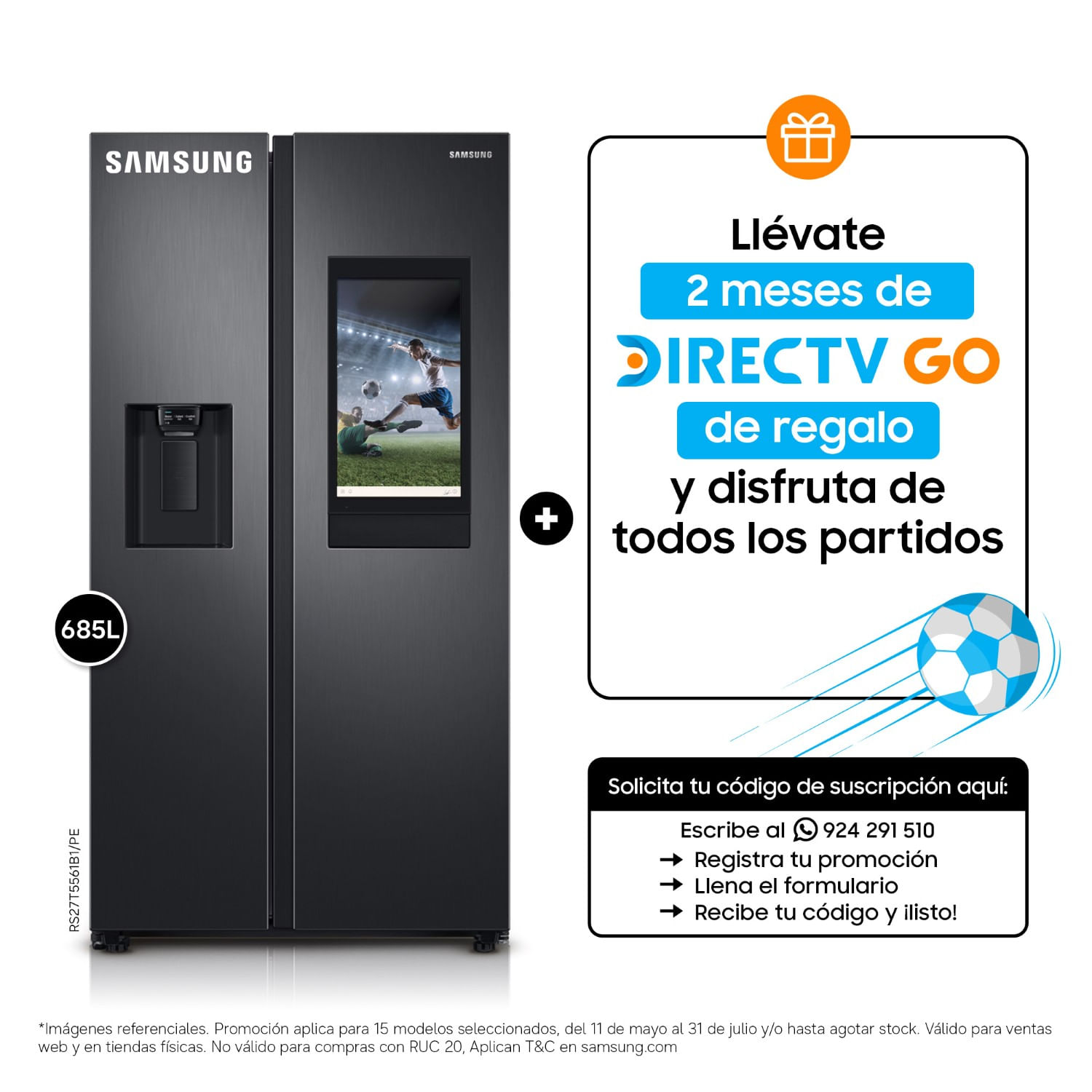 Refrigeradora Family Hub 685LT RS27T5561B1/PE