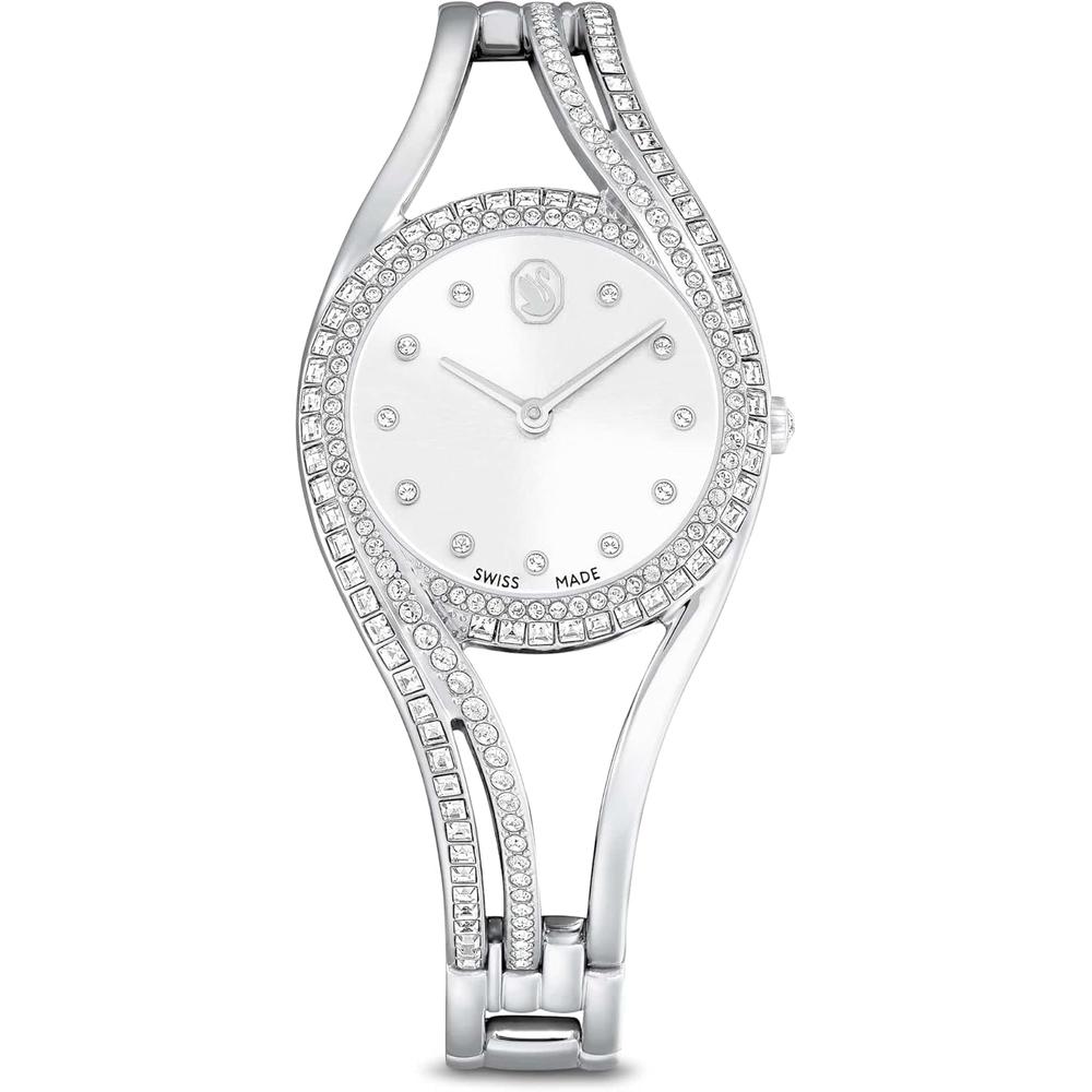 SWAROVSKI RELOJ HYPERBOLA BANGLE PARA MUJER | SILVER TONE