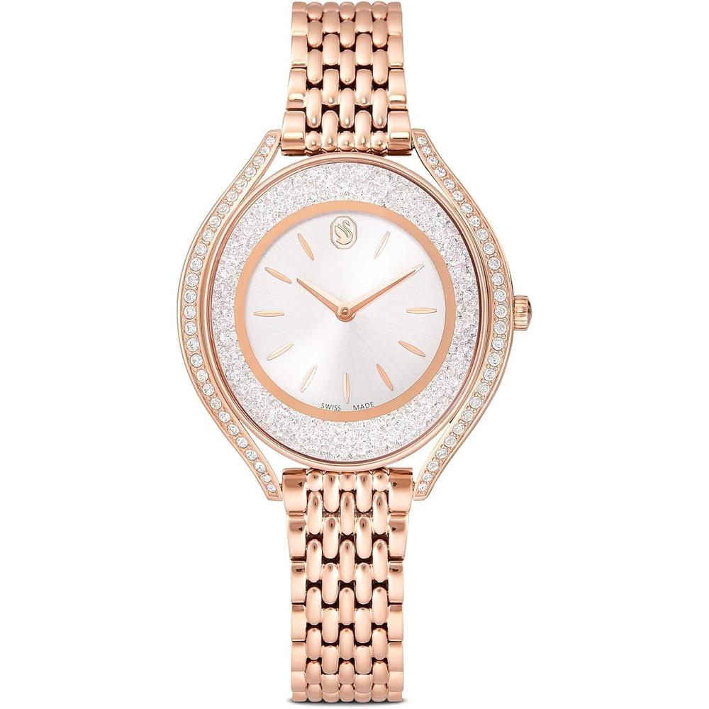SWAROVSKI RELOJ CRYSTALLINE AURA PARA MUJER | ROSE GOLD