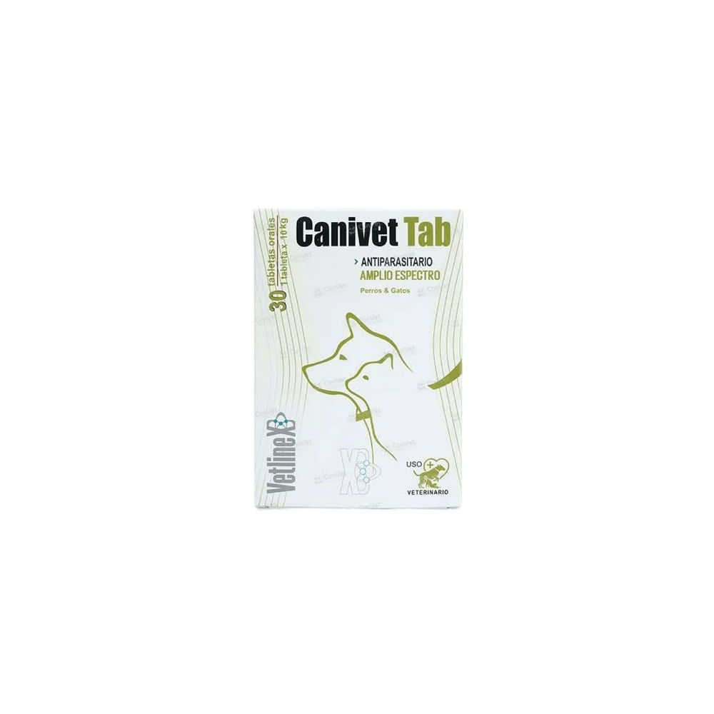 Canivet Tab - Antiparasitario Interno para Perros - 30 TABLETAS
