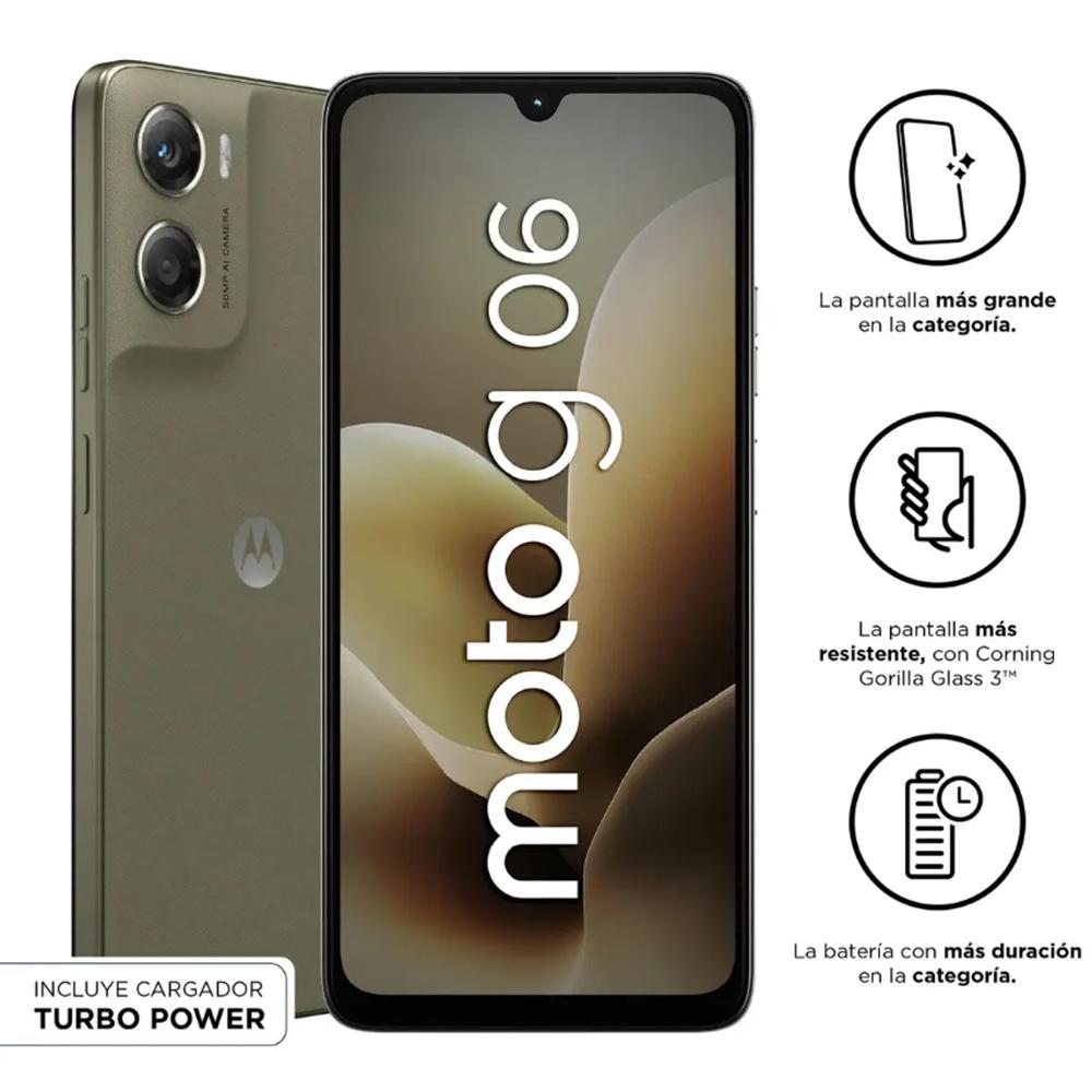 Celular Motorola Moto G06 4GB RAM 256GB - Cafe