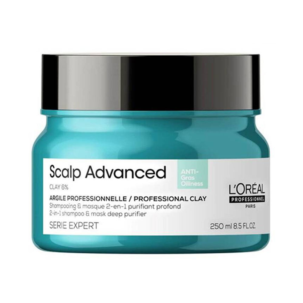 Arcilla L'Oréal Professionnel Scalp Advanced para cabello graso 2-In-1