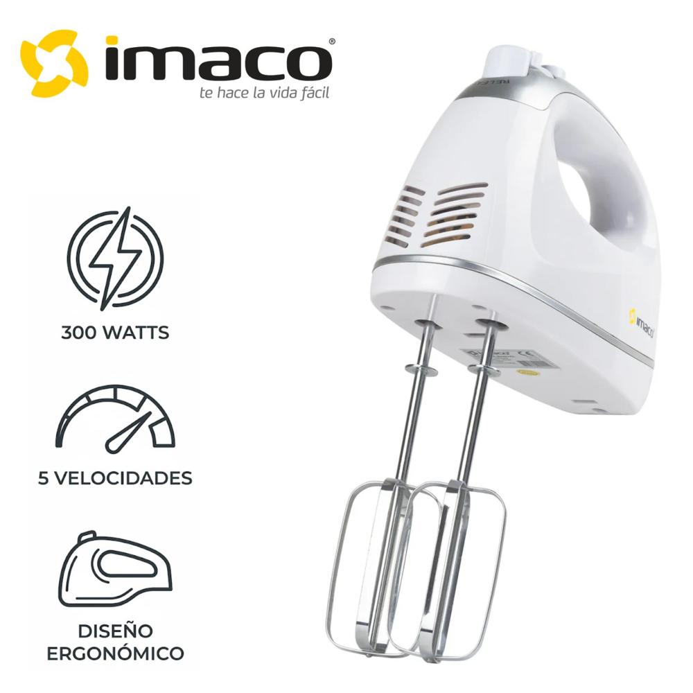 Batidora Manual Imaco HM3025 300 Watts Blanco