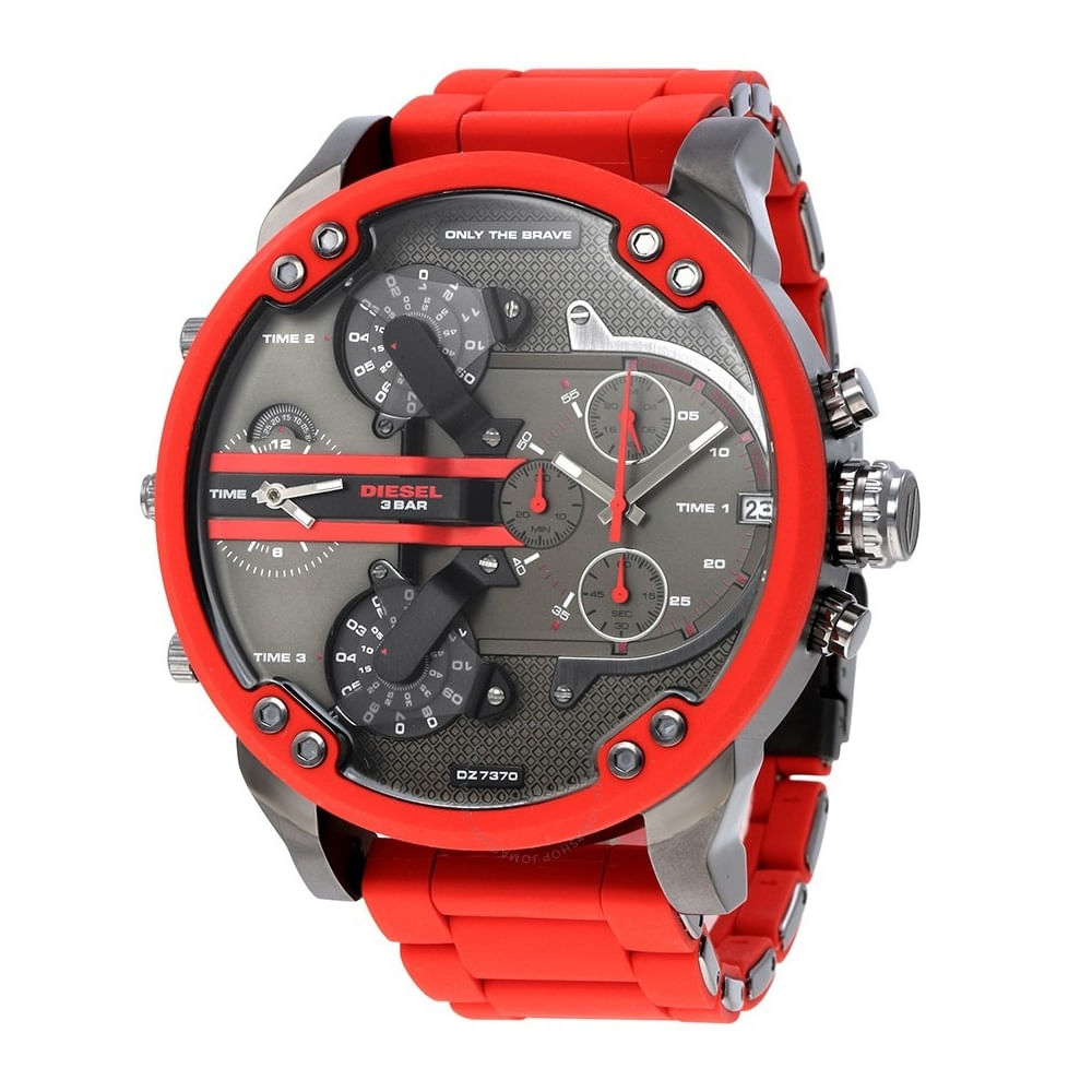 Reloj Diesel Dz7370 Mr. Daddy Red Genuino para Caballero
