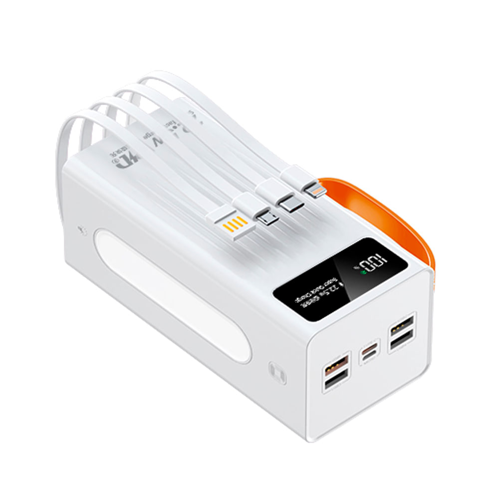 Cargador Portátil Power Bank Sanci 60000 mAh Carga Rápida PD 65W Blanco