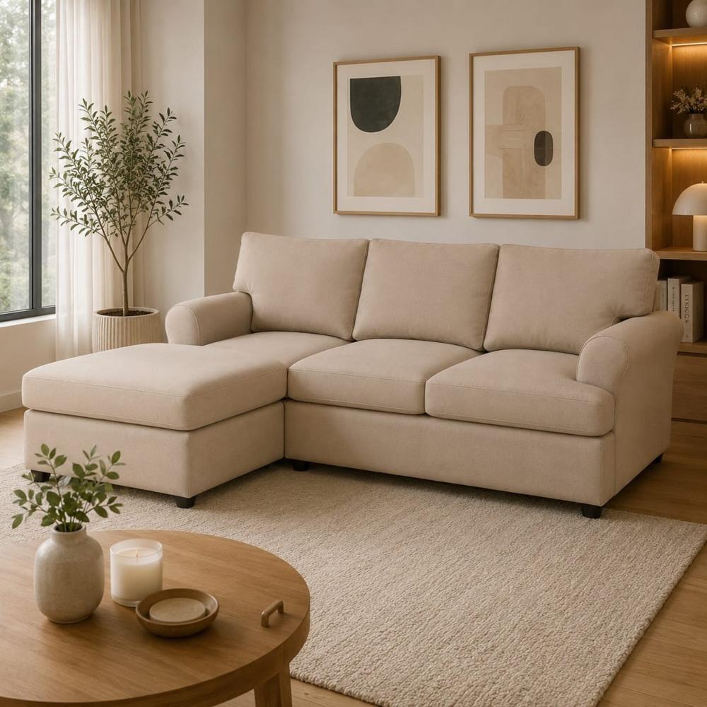 Sofa Modular Ari Beige Banqueta de Regalo