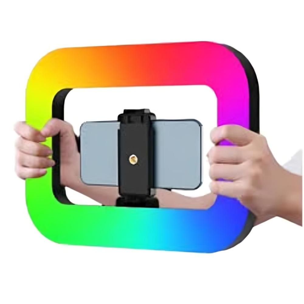 Cuadro Aro de Luz Led RGB Celular Cámara Portatil Recargable
