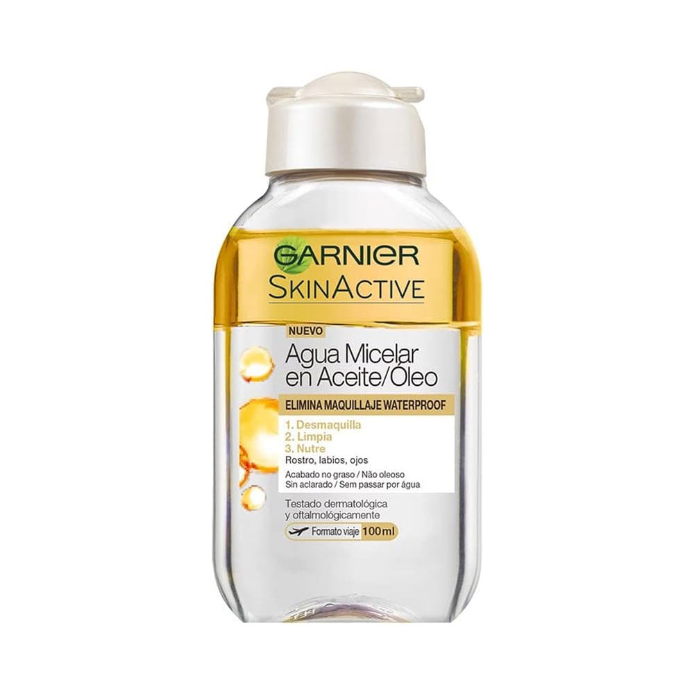 Agua micelar Garnier SkinActive con aceite óleo 100 ml
