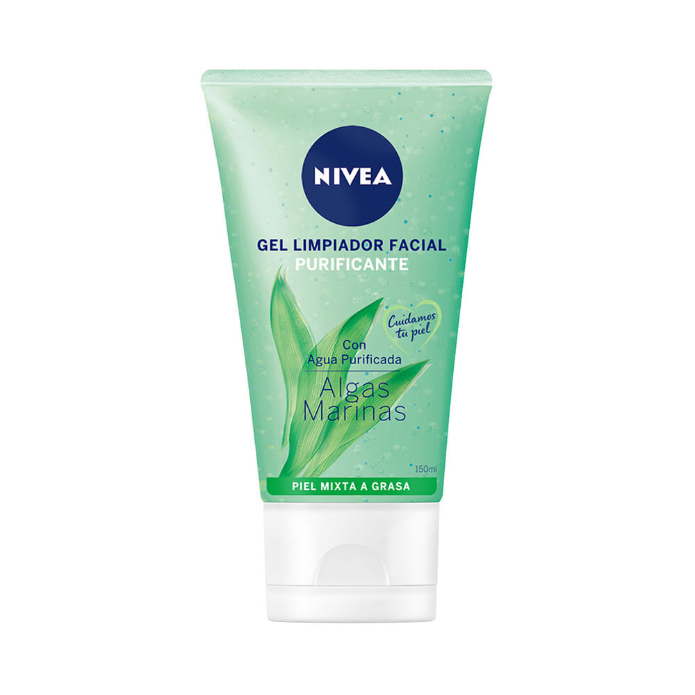 Gel limpiador facial Nivea Algas Marinas para piel mixta a grasa 150 ml