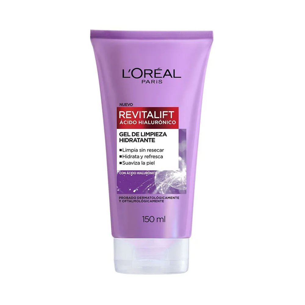 Gel limpiador L'Oréal Paris Revitalift Ácido Hialurónico hidratante 150 ml