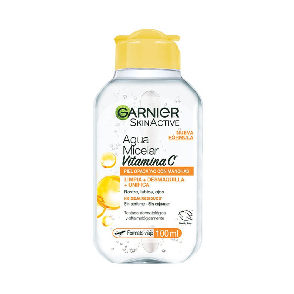 Agua Micelar Garnier Skin Active Vitamina C desmaquillante 100 ml