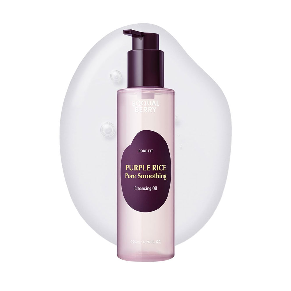Aceite limpiador Eqqualberry Purple Rice Pore Smoothing Cleansing Oil desmaquillante 200 ml