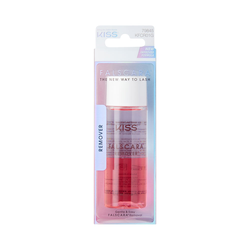 Desmaquillante bifásico KISS Falscara Eyelash Remover para retirar las extensiones de pestañas