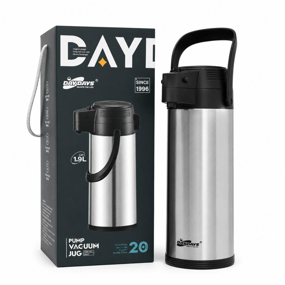 Termo con Dispensador DAYDAYS 1.9 Litros Premium Acero Inoxidable