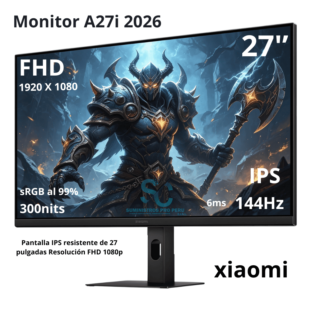 Monitor Xiaomi A27i 2026 Full HD 1920 x 1080 IPS 144HZ 6ms 300nits