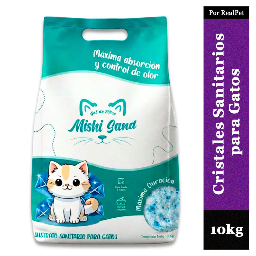 Arena de Cristales Sustrato para Gatos Mishi Sand 