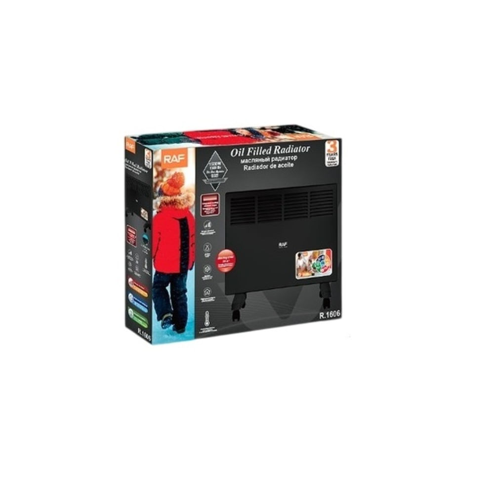Calentador Eléctrico Para Baño Black Raf 1500 W Calefactor