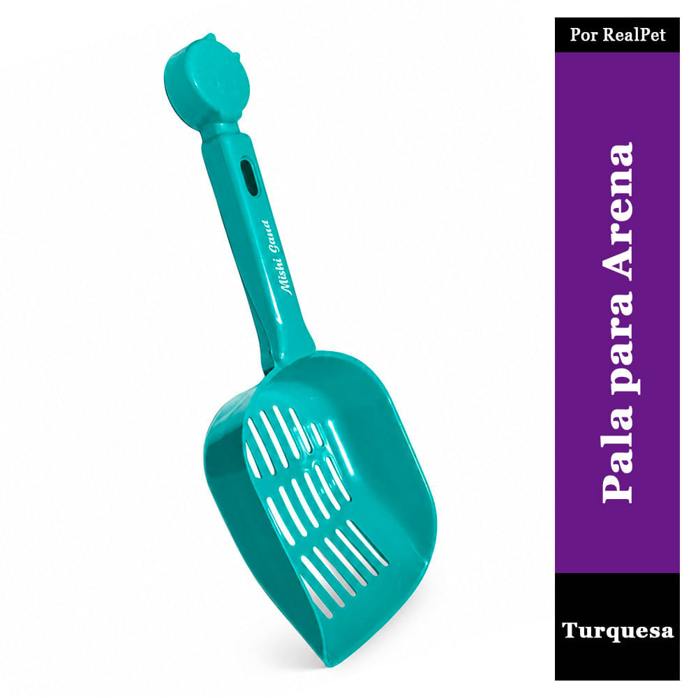 Pala para Arena de Gato Mishi Sand Turquesa