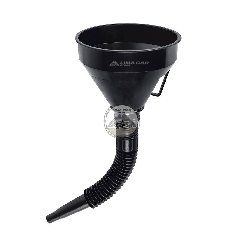 Embudo Flexible con filtro 38cm 500 ml Truper 11207 aceite gasolina