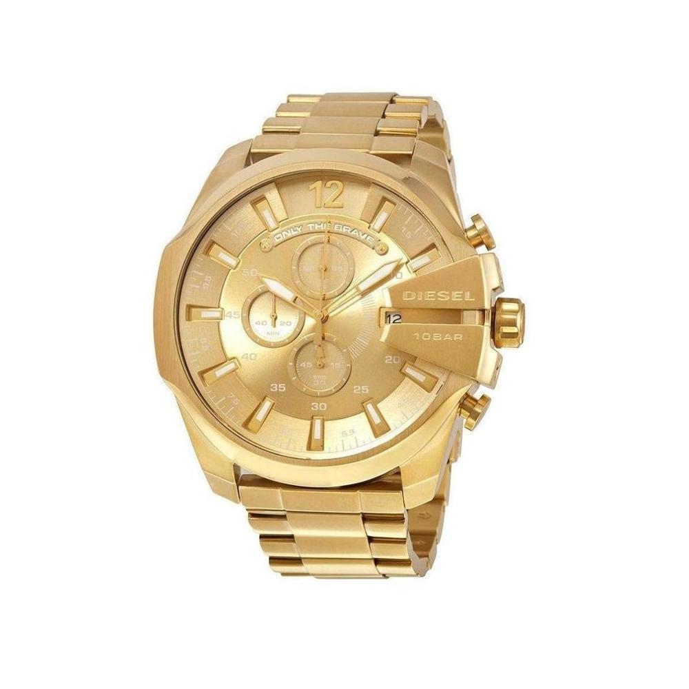 Reloj Diesel Dz4360 Mega Chief Gold Genuino para Caballero