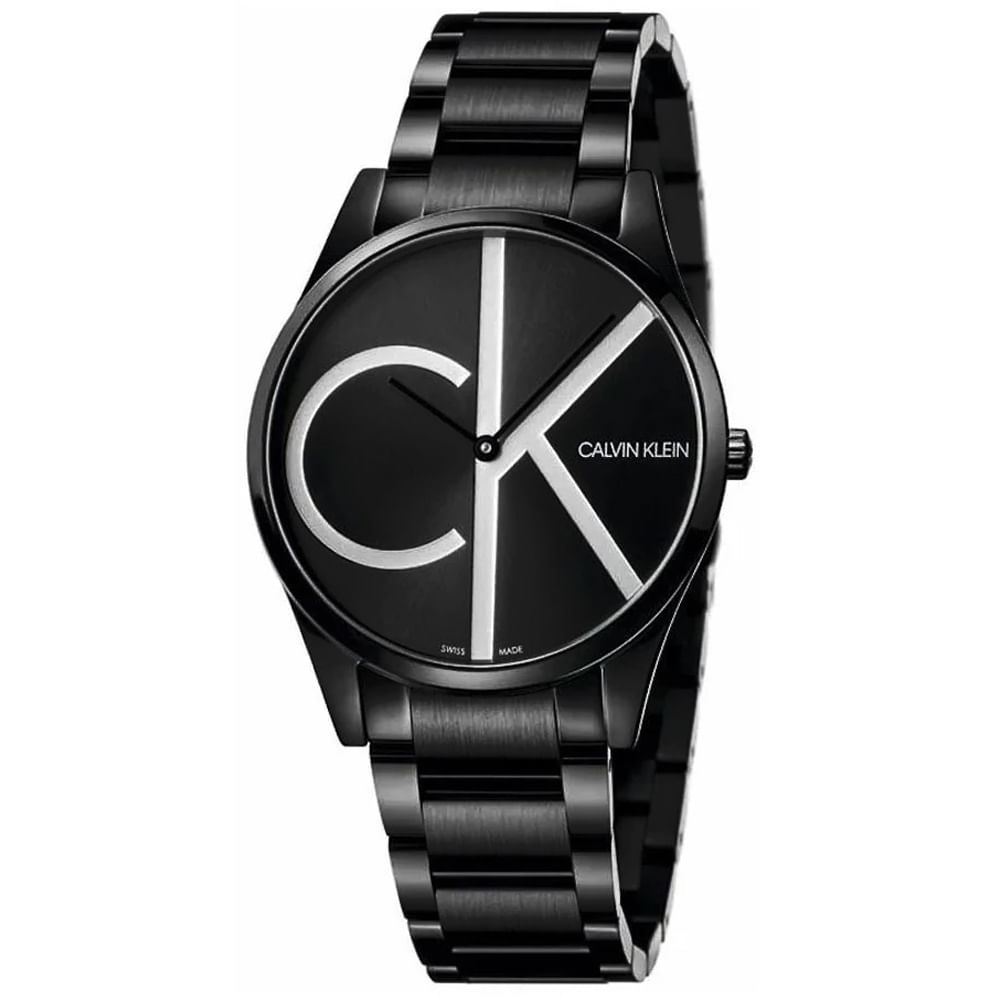 Reloj Calvin Klein Time K4N21441 Suizo Cristal de Zafiro Acero Inoxidable Negro