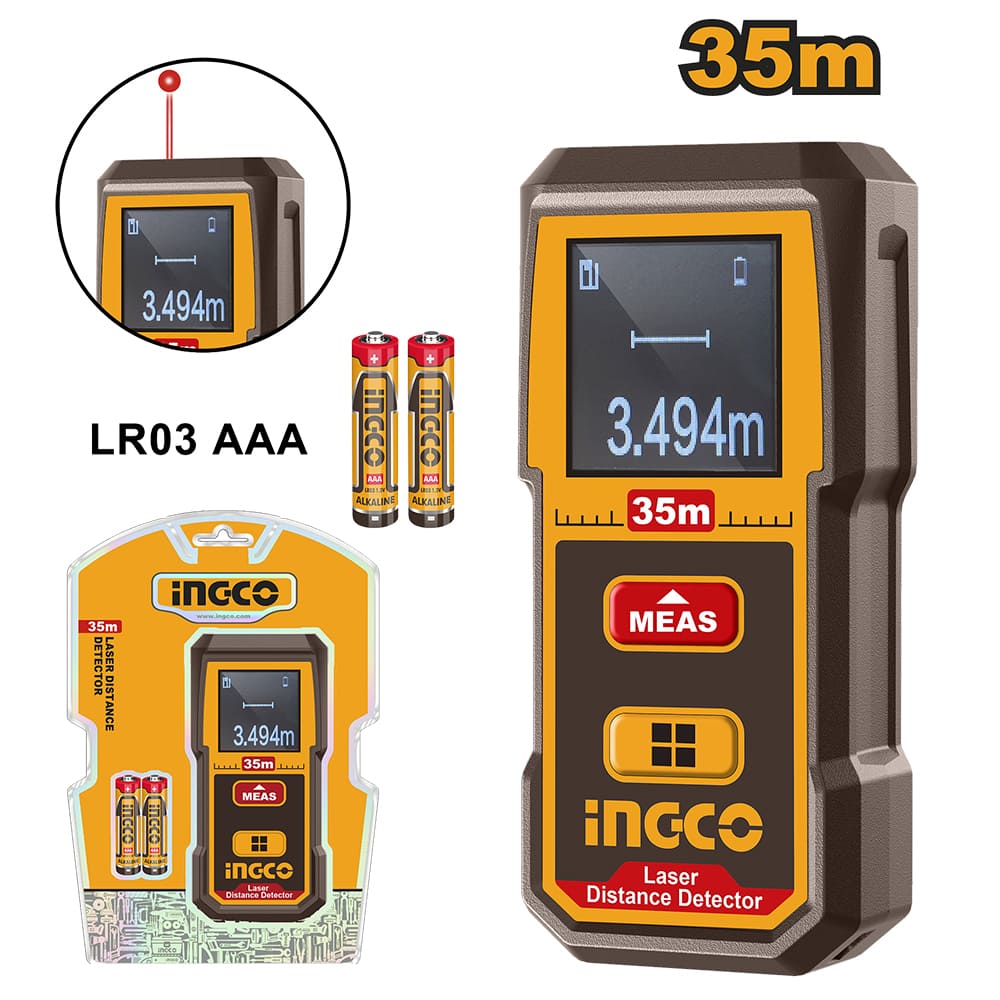 Medidor de Distancia Láser Ingco 35M HLDD0355