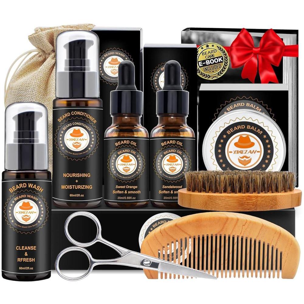 Kit De Aseo Para Barba Xikezan Con 10 Piezas