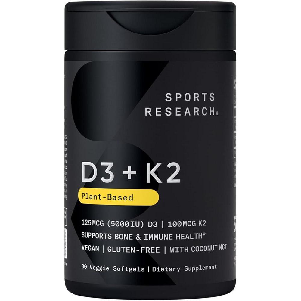 Suplemento D3 + K2 Vegano con Aceite de Coco Orgánico