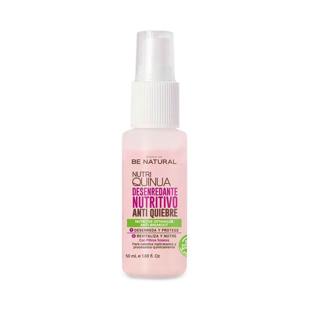 Desenredante Capilar Be Natural Quínoa 50 ml Nutrición y Suavidad