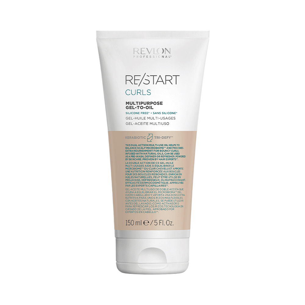 Gel Aceite Revlon Professional RE/START Curls Multipurpose Gel-to-Oil para rizos 150 ml