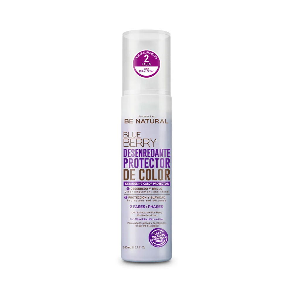 Desenredante Capilar Be Natural Blueberry 200 ml Brillo y Suavidad