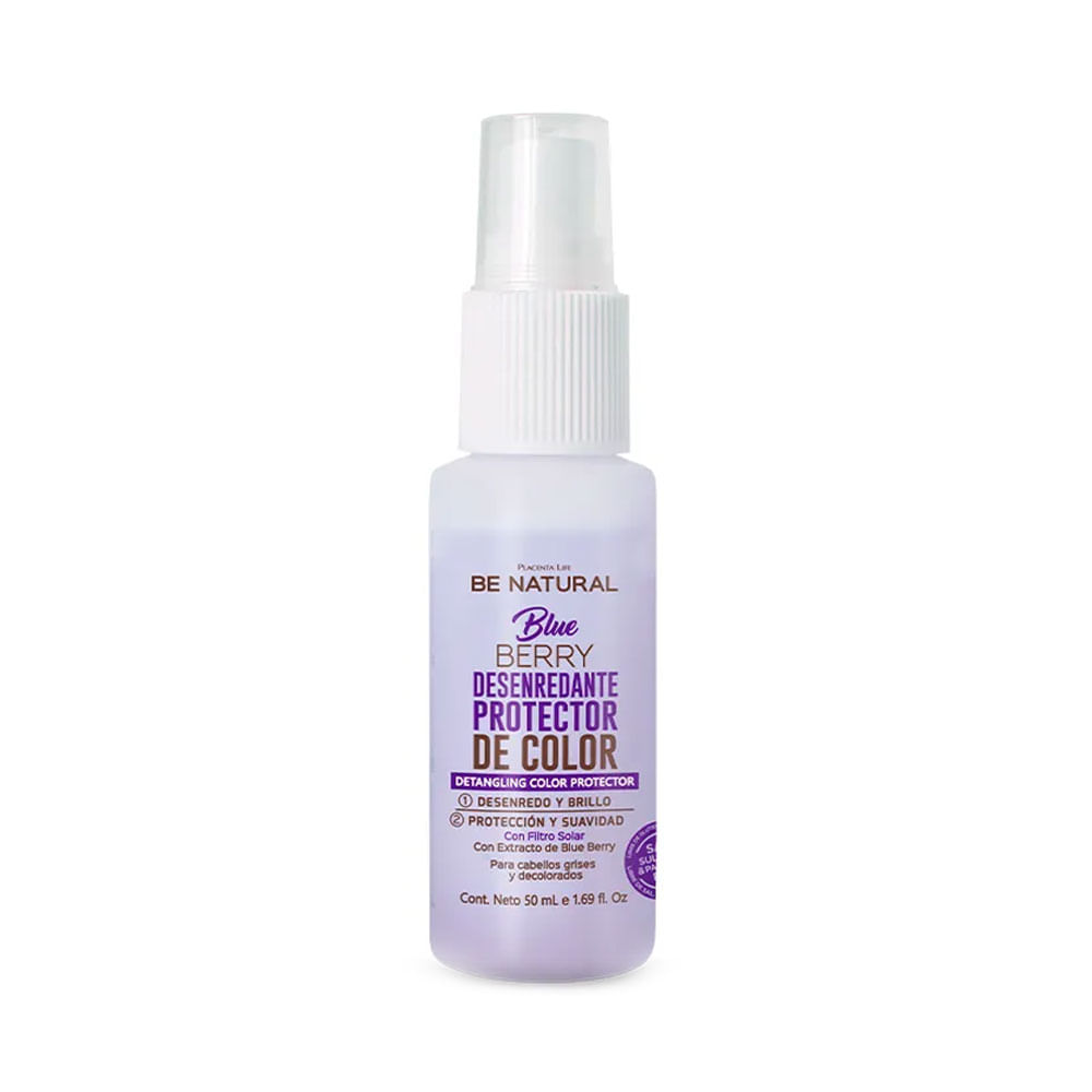 Desenredante Capilar Be Natural Blueberry 50 ml Suaviza y Da Brillo