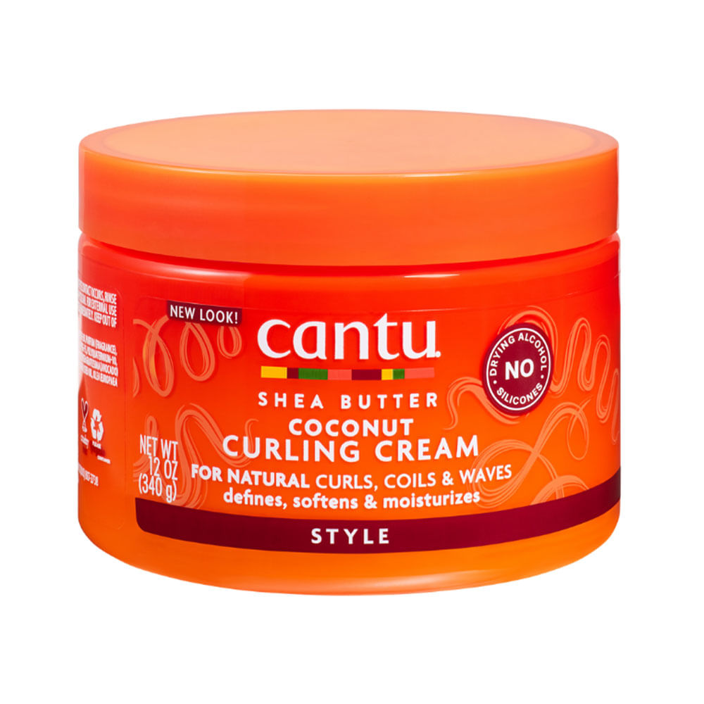 Crema para peinar Cantu Manteca de karité Coconut Curling Cream para cabello rizado 340 g