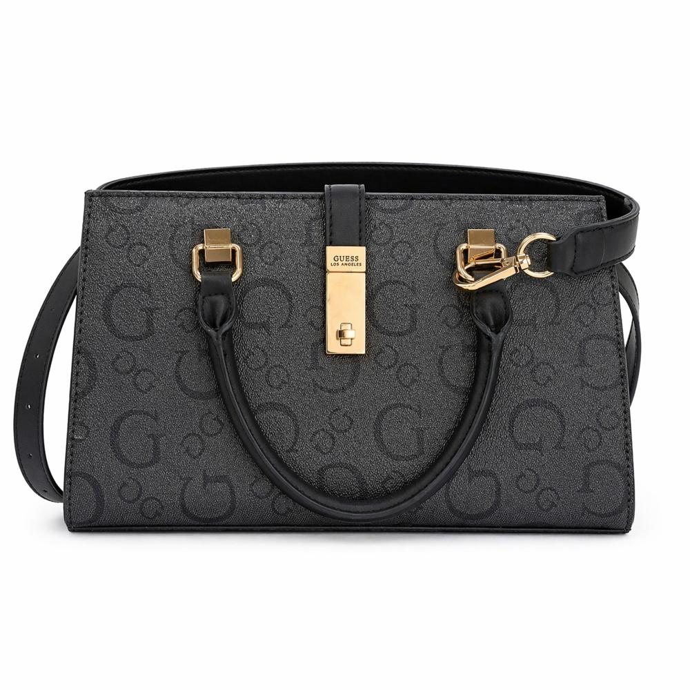 CARTERA CROSSBODY GUESS MONOGRAFIADA NEGRO