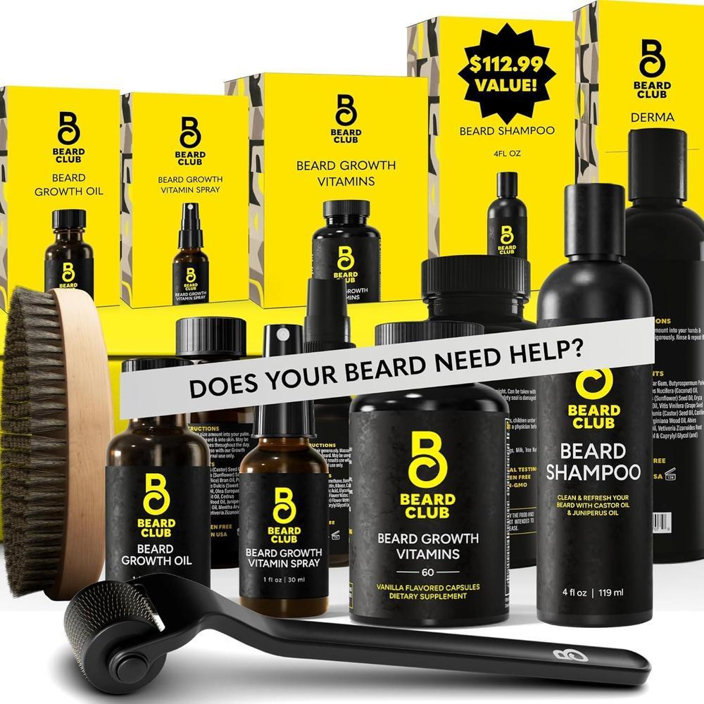 Kit Para Barba The Beard Club Avanzado Crecimiento Completo