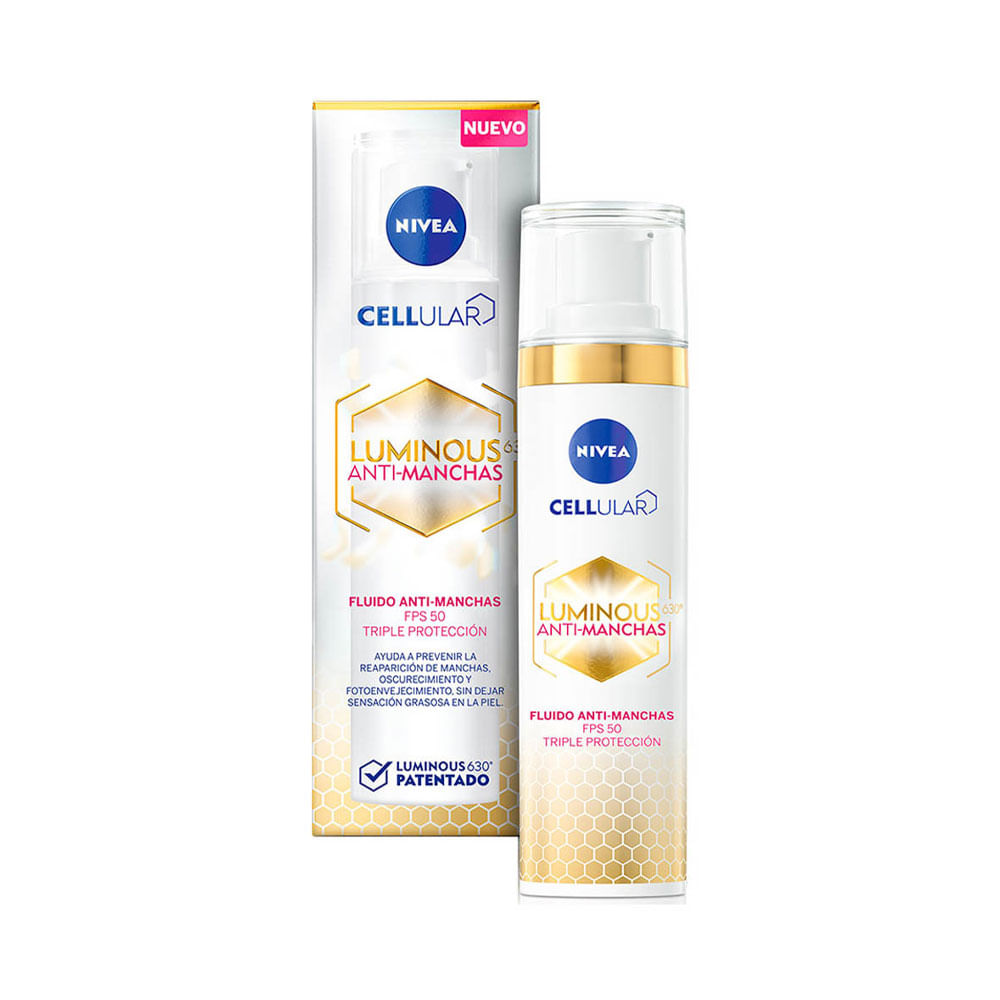 Fluido de día facial Nivea Luminous 630 Anti-manchas FPS 50