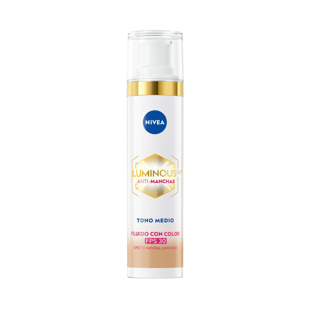 Crema facial hidratante Nivea Luminous FPS 30 tono medio 40 ml