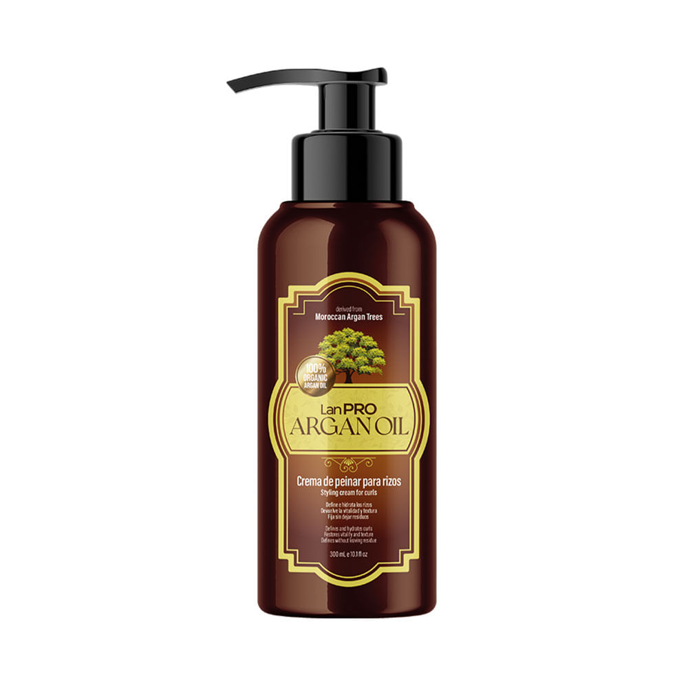 Crema de peinar Lanosterin Argan Oil para rizos 300 ml