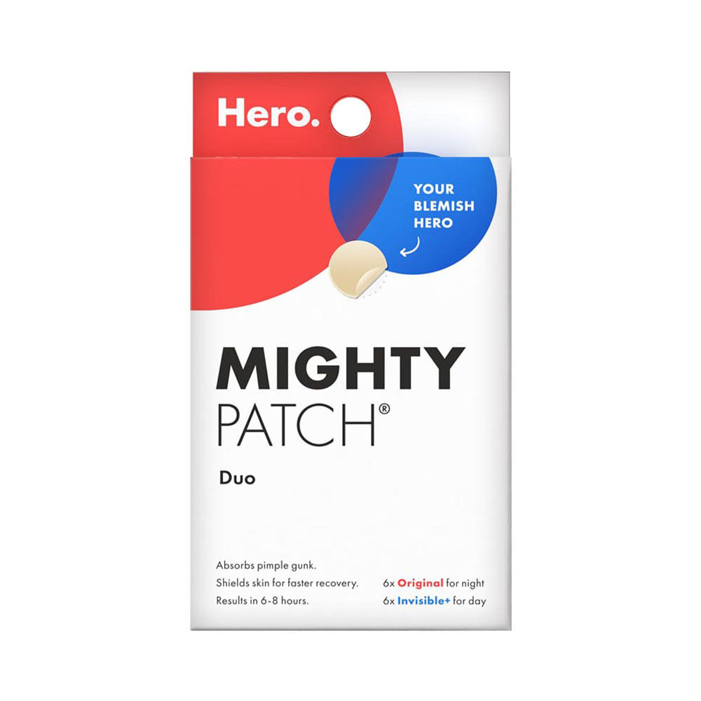 Parche para ácne Hero Mighty Patch Duo Original e Invisible 12 unidades