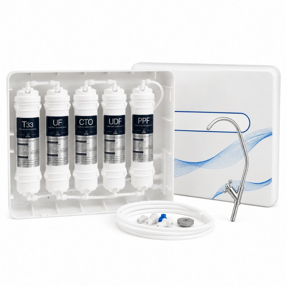 Filtro de agua 5 Etapas premium Purificador de agua potable con Ultrafiltración UF  ...