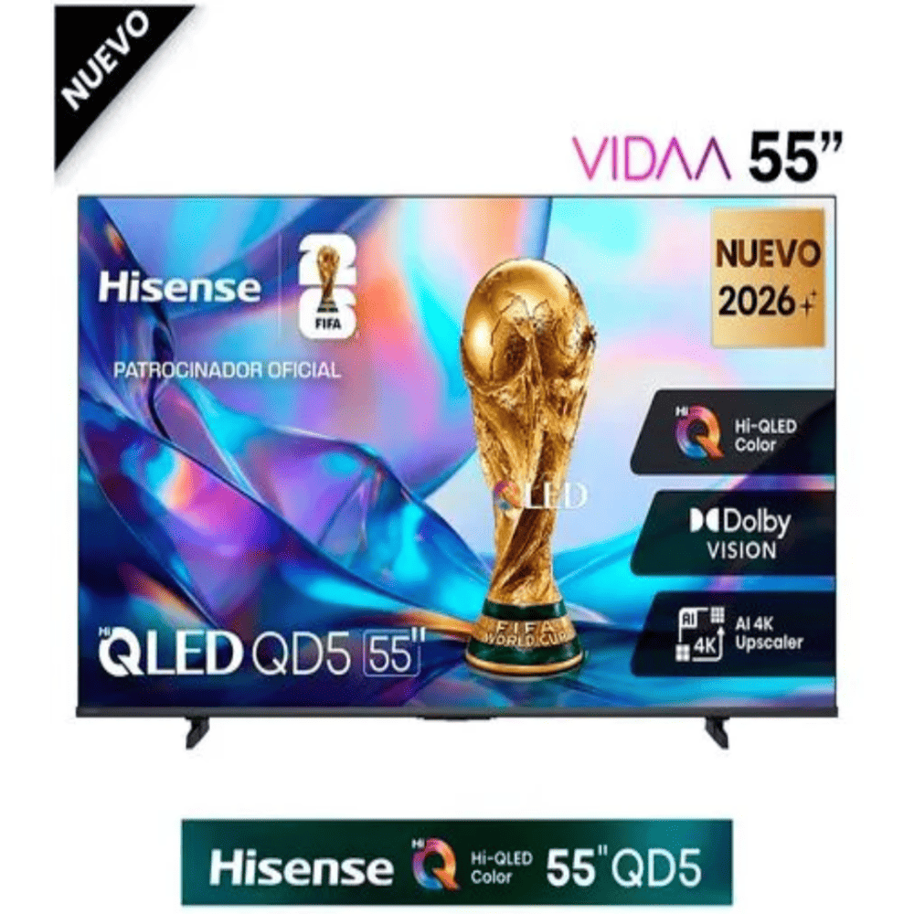 TV Smart QLED 55 Hisense 55QD5SV 4K UHD Google TV