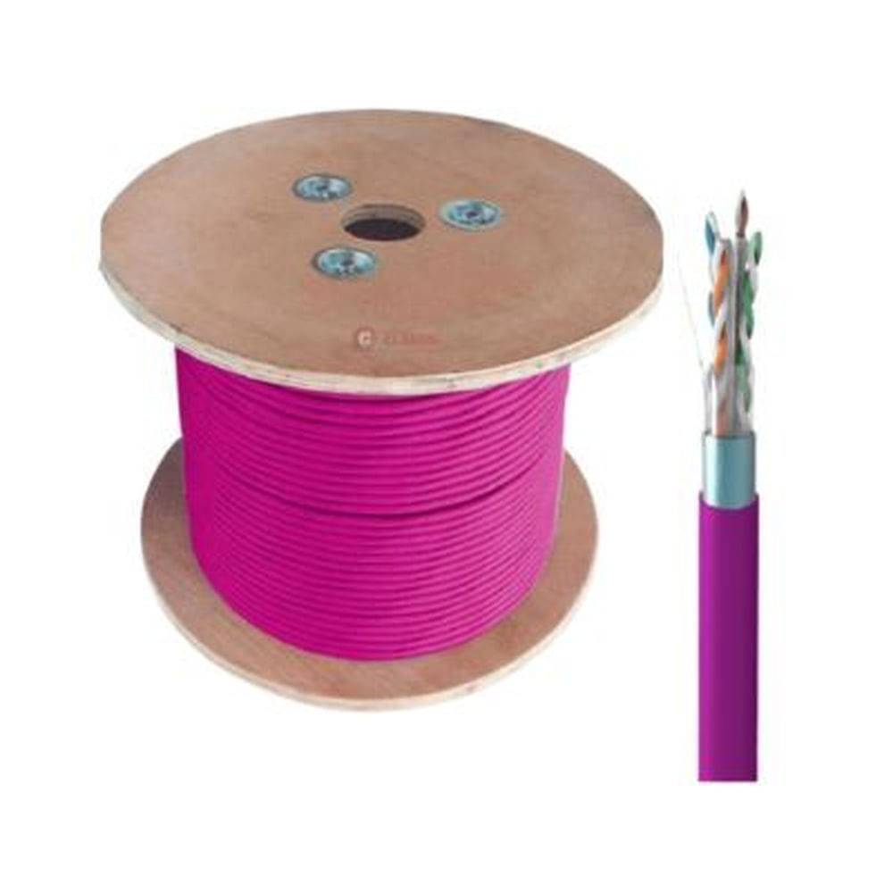 CABLE DE RED SATRA F/UTP CAT6A 305MTS 23AWG VIOLETA