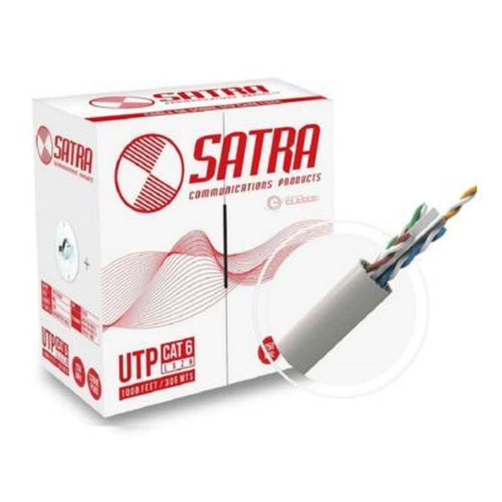 CABLE DE RED SATRA CAT6 LSZH 24AWG 305MTS
