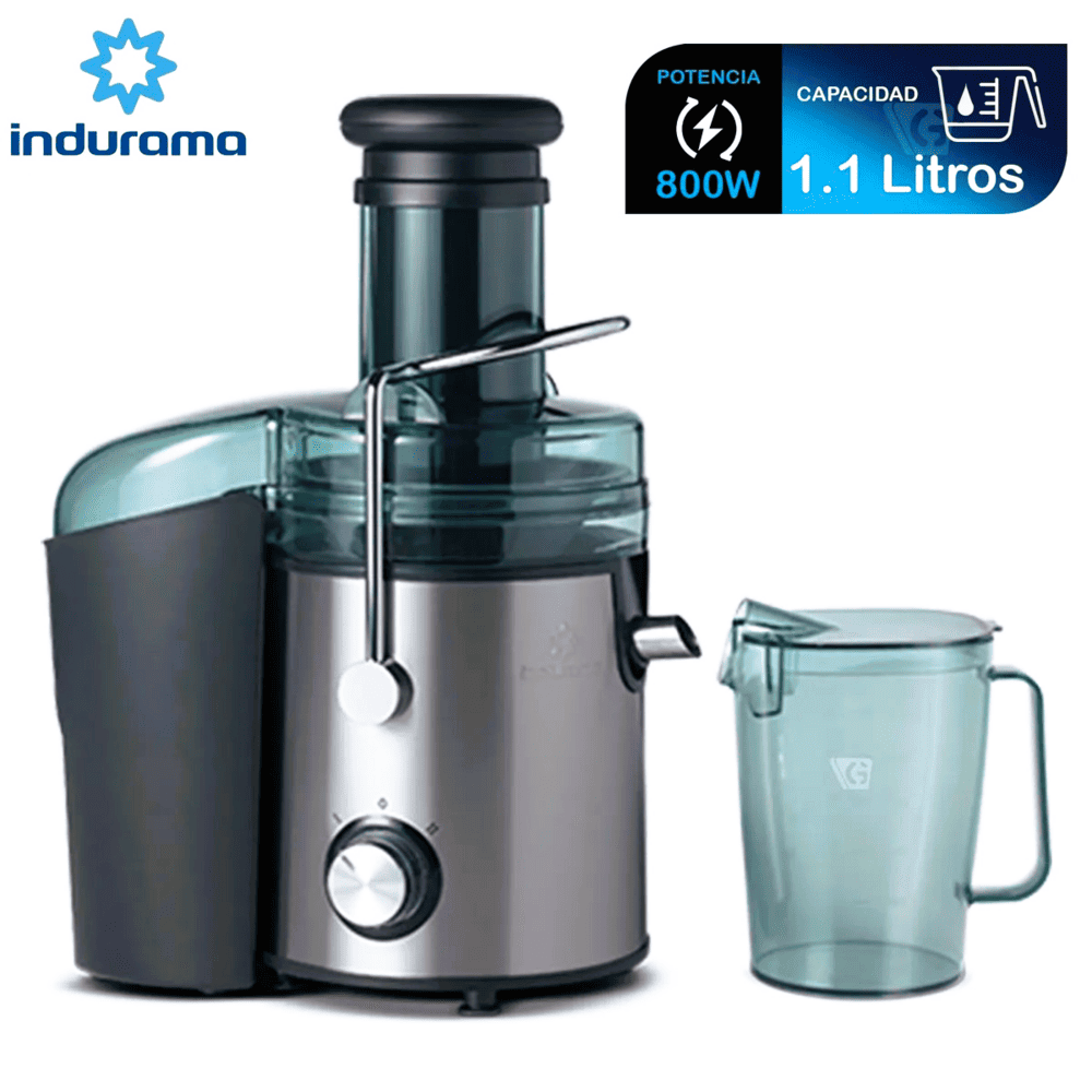 EXTRACTOR DE JUGOS INDURAMA 1.1LTS EI-CR ACERO INOX