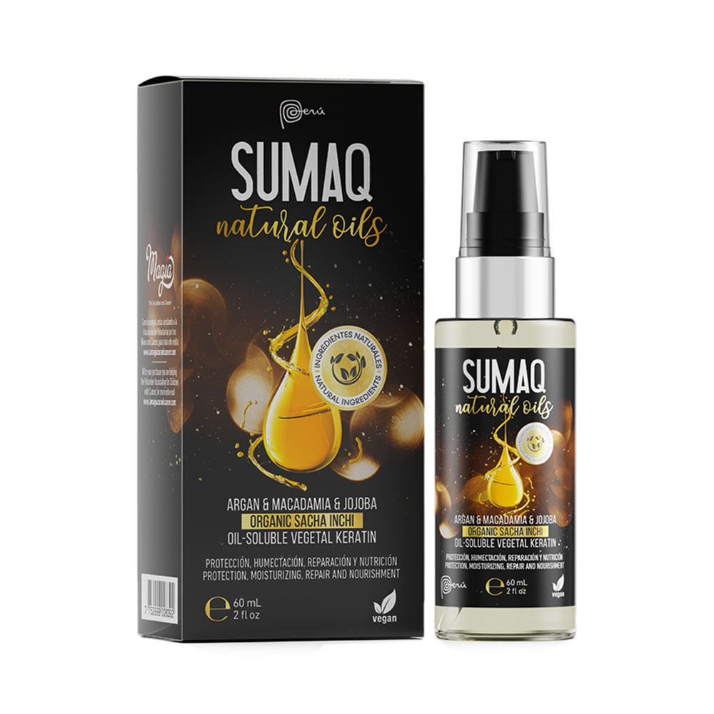 Sérum capilar Sumaq Natural Oils Organic Sacha Inchi 60 ml