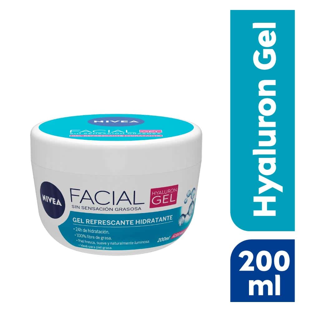 Gel facial refrescante Nivea Hyaluron con Ácido Hialurónico 200 ml